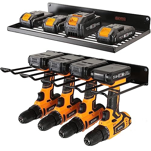 Serplex 2Pcs Power Tool Organizer, Wall Drill Holder Organzier Storage Shelf Battery Organzier Wall Mount Garage Power Tool Storage Rack for Handheld & Power Tools, with Screws & Drywall Anchors Serplex 2Pcs Power Tool Organizer, Wall Drill Holder Organzier Storage Shelf Battery Organzier Wall Mount Garage Power Tool Storage Rack for Handheld & Power Tools, with Screws & Drywall Anchors